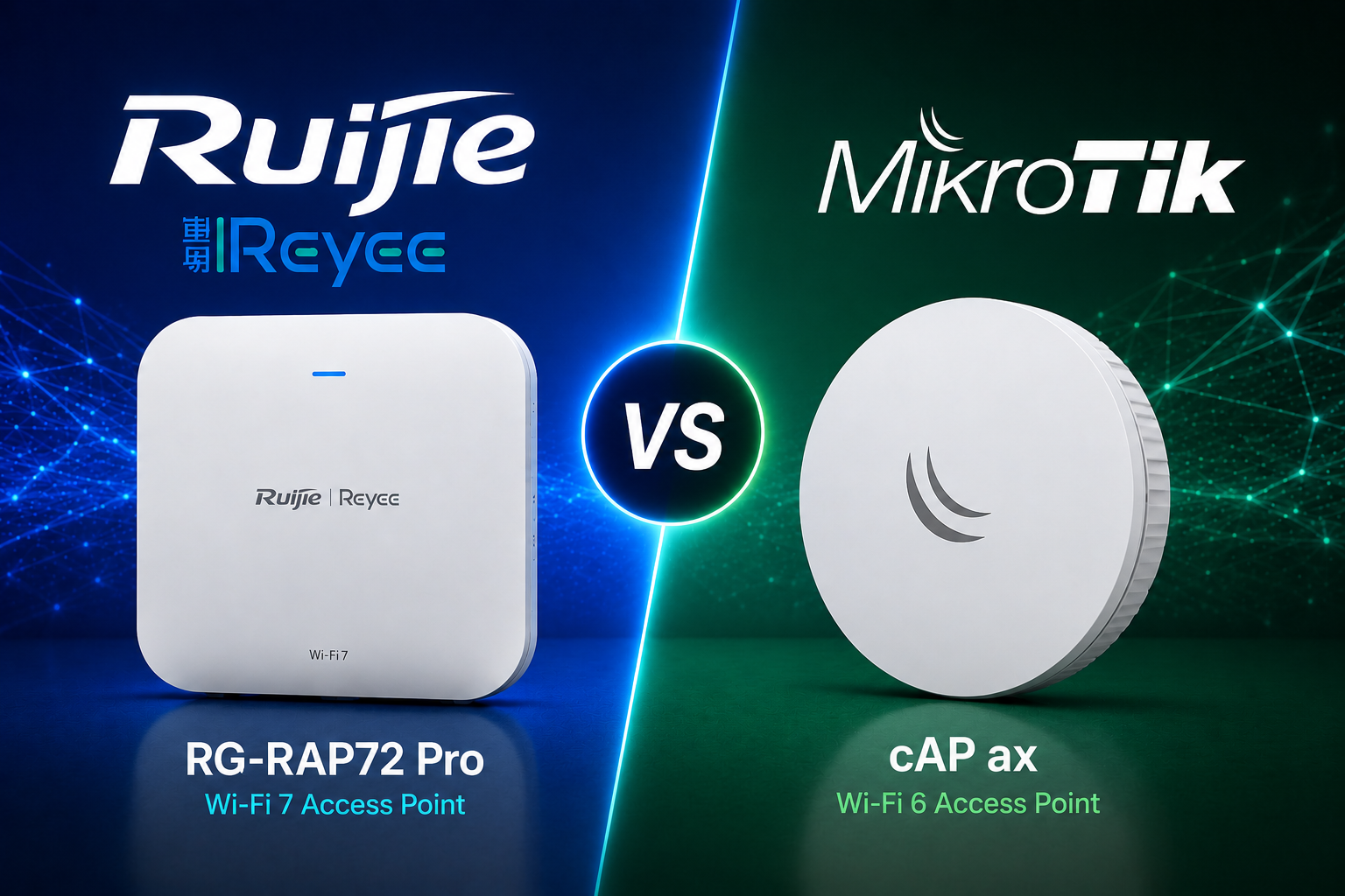 ruijie vs mikrotik closest product equivalent comparison